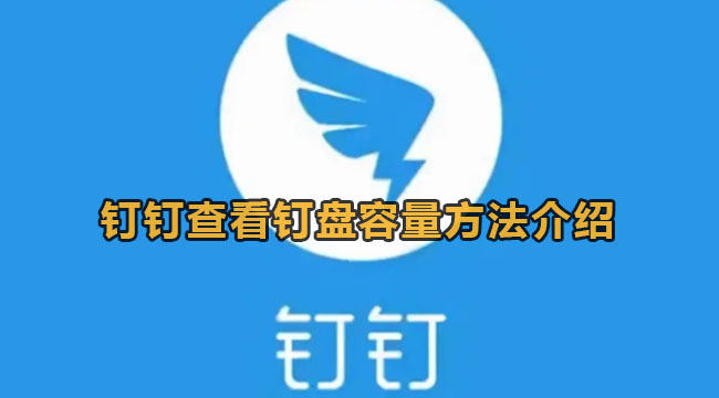 《钉钉》查看钉盘容量设置查看方法