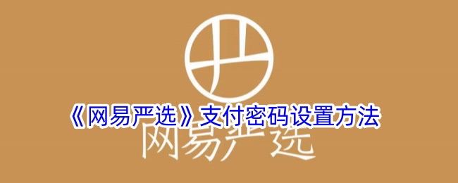 《网易严选》支付密码设置方法