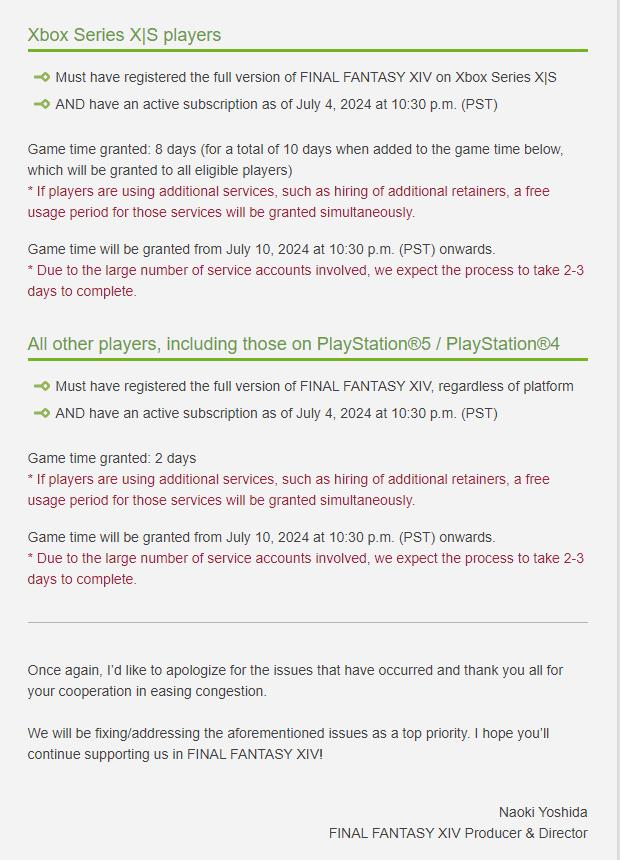 Xbox版《最终幻想14》遭遇技术挑战，制作人诚恳致歉并保证迅速修复