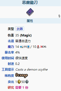 《泰拉瑞亚》恶魔锄刀怎么样？