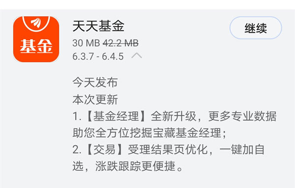 《天天基金》今日发布v6.4.5版本 基金经理全新升级