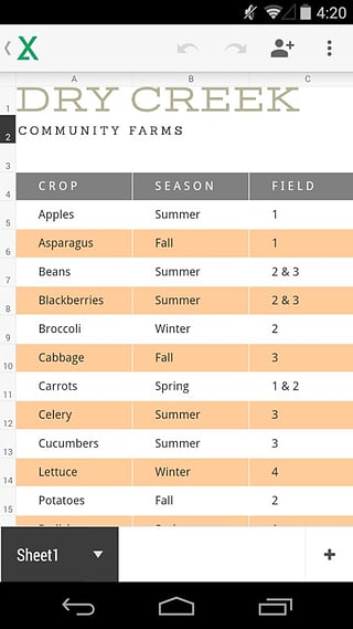 google表格安卓版1